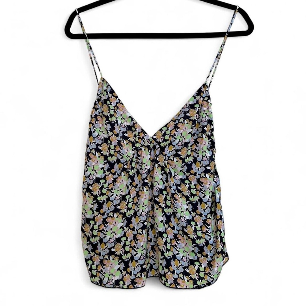 Free People Floral Adjustable Tank Top